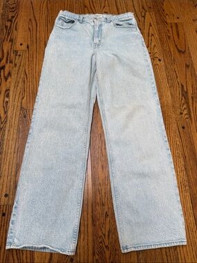 Abercrombie & FItch A&F sz 29 The 90s Relaxed High Rise jeans denim white wash
